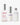 Das PRIME. REFINE. SEAL.-Set von MERME Berlin enthält drei minimalistische Hautpflegeflaschen, jeweils mit silbernen und weißen Verschlüssen, darunter Antioxidant Mist mit Rosenwasser und Rosenquarz, Pore & Line Refine Serum mit Niacinamid und Milky Drops Moisturiser.