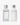 Zwei Flaschen von MERME Berlin: Links-CLEAR & SOOTHE mit einer glänzenden Silberkappe; rechts-Milky Drops Face Moisturiser mit einer matten Silberkappe.